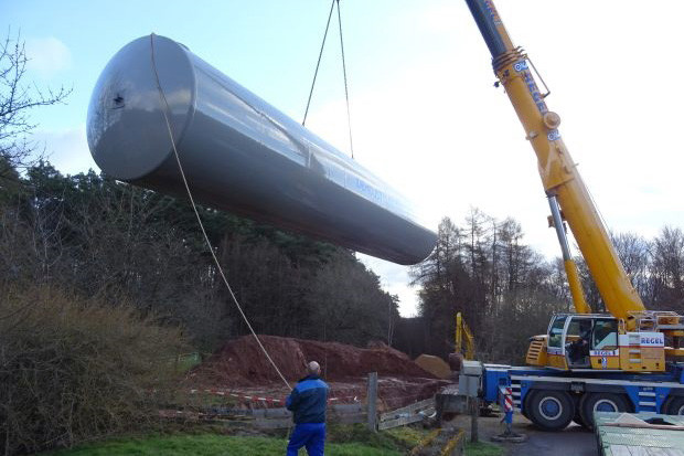 60.000 Liter Löschwasserbehälter / Löschwassertank