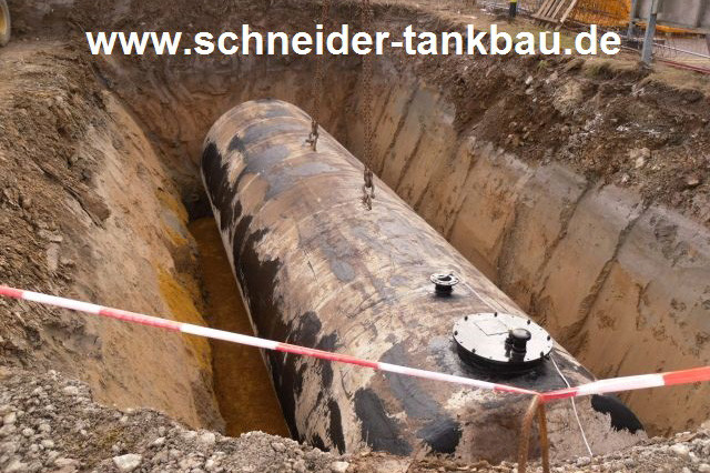 80.000 Liter Löschwasserbehälter / Löschwassertank / Erdtank